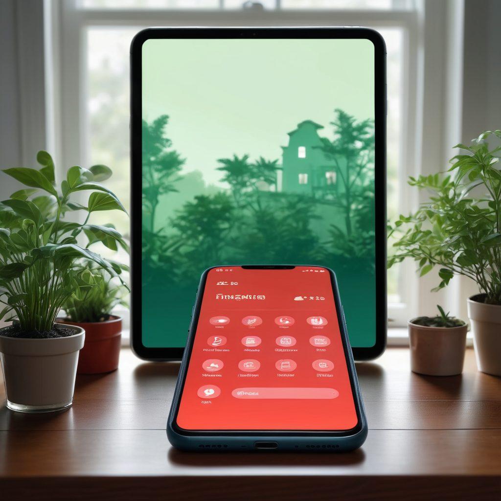A close-up of a smartphone displaying a 'Blocked' notification, surrounded by icons of telemarketing calls fading away. In the background, a serene home office setting with a plant and a cozy chair, symbolizing peace and privacy. The color scheme is calming blues and greens to evoke tranquility. super-realistic. vibrant colors.